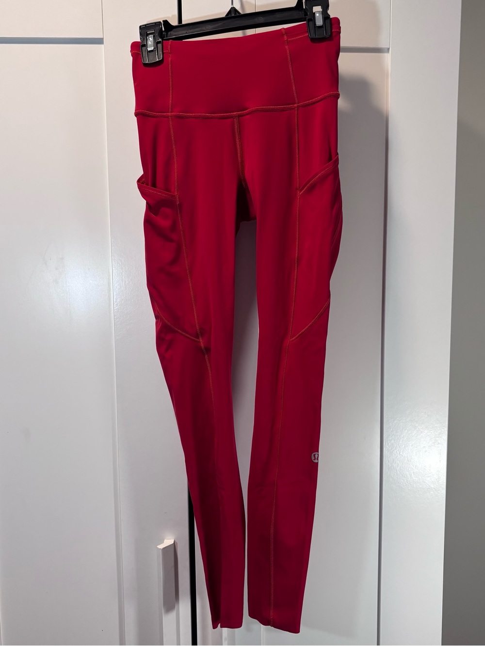 Lululemon Fast & Free 7/8 Tight II 25” inseam Dark Red Leggings Size 0 Nulux